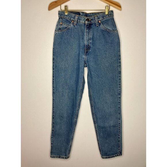 Vintage Levis 921 Tapered Orange Tab Jeans Women's Sz 10 Short 28 Waist READ - Picture 1 of 10